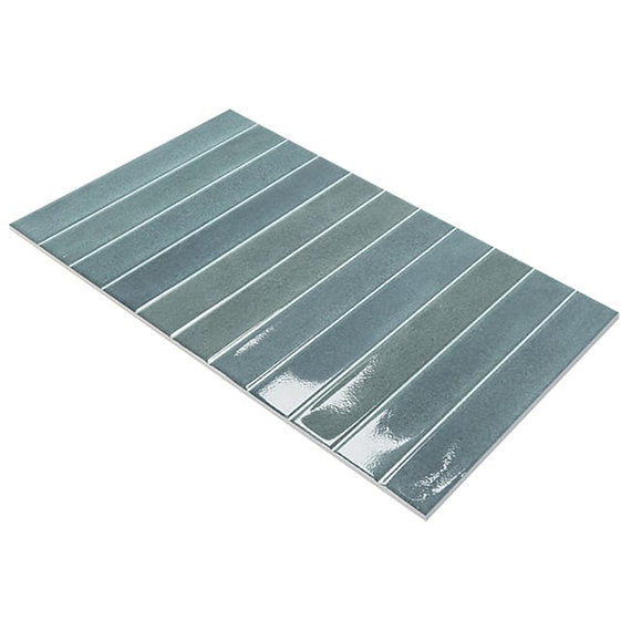 Carrelage Effet Zellige Atlantis Green Mat ou Brillant 31,6x60 cm de Ecoceramic