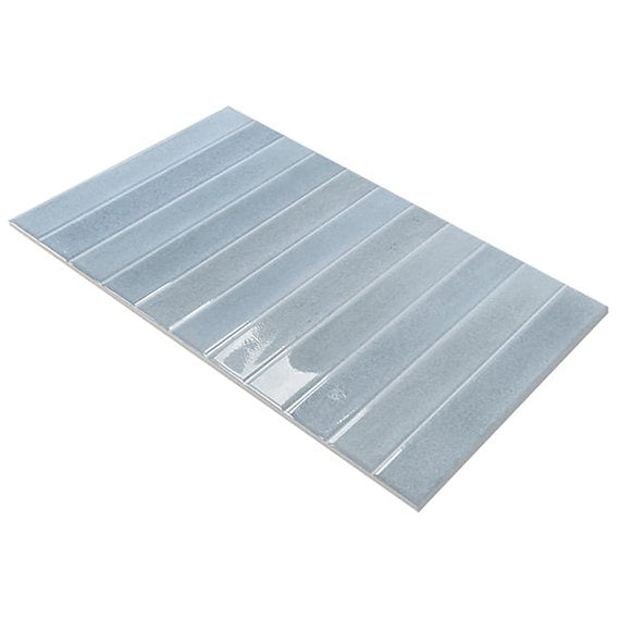 Carrelage Effet Zellige Atlantis Blue Mat ou Brillant 31,6x60 cm de Ecoceramic