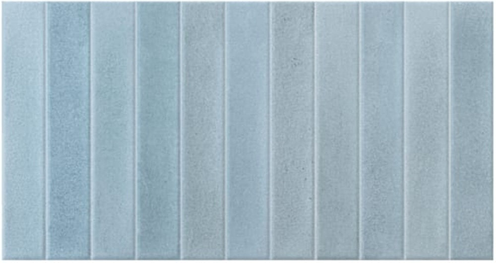 Carrelage Effet Zellige Atlantis Blue Mat ou Brillant 31,6x60 cm de Ecoceramic