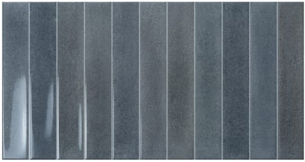 Carrelage Effet Zellige Atlantis Dark Blue Mat ou Brillant 31,6x60 cm de Ecoceramic