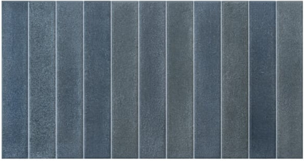Carrelage Effet Zellige Atlantis Dark Blue Mat ou Brillant 31,6x60 cm de Ecoceramic