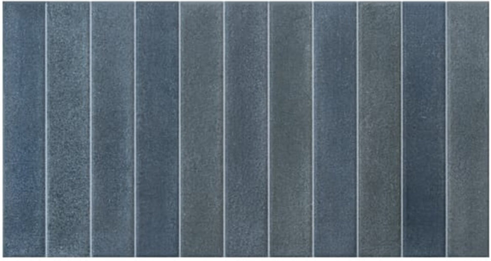Carrelage Effet Zellige Atlantis Dark Blue Mat ou Brillant 31,6x60 cm de EcoceramicBoite 1.52 m² / Mat