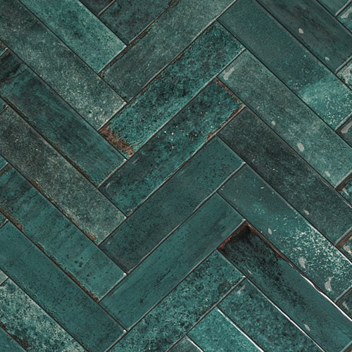 Carrelage Effet Zellige Asly Blue 7,5x30 cm de Ecoceramic