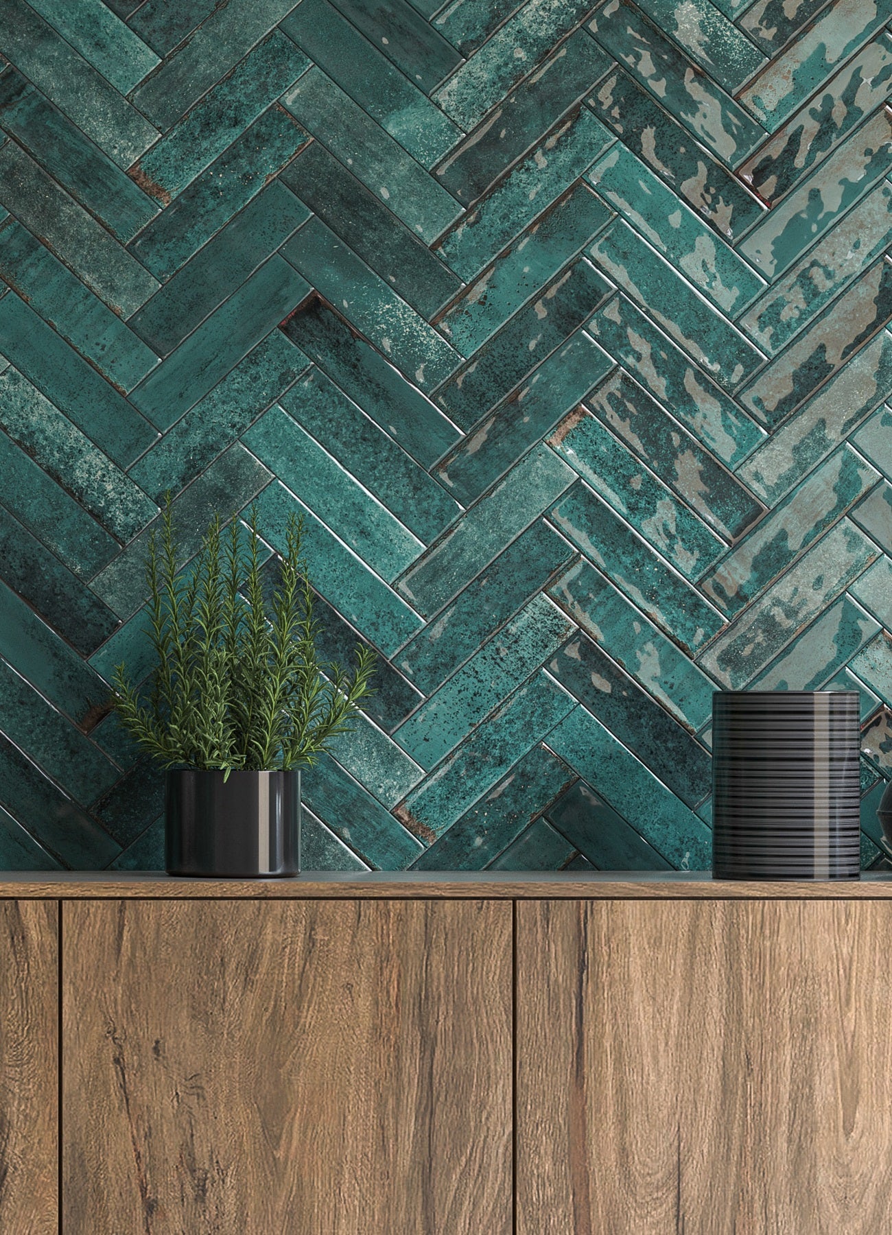 Carrelage Effet Zellige Asly Blue 7,5x30 cm de Ecoceramic