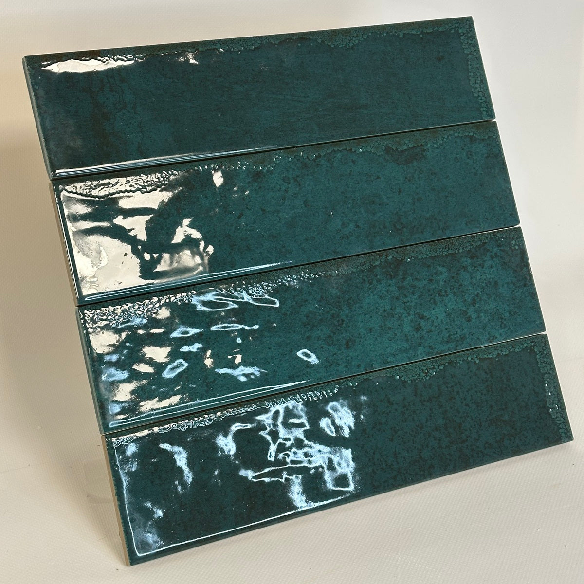 Carrelage Effet Zellige Asly Blue 7,5x30 cm de Ecoceramic