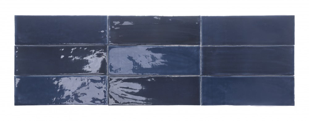 Carrelage Effet Zellige Brillant Tabarca Marino 7.5x23 cm de Dune