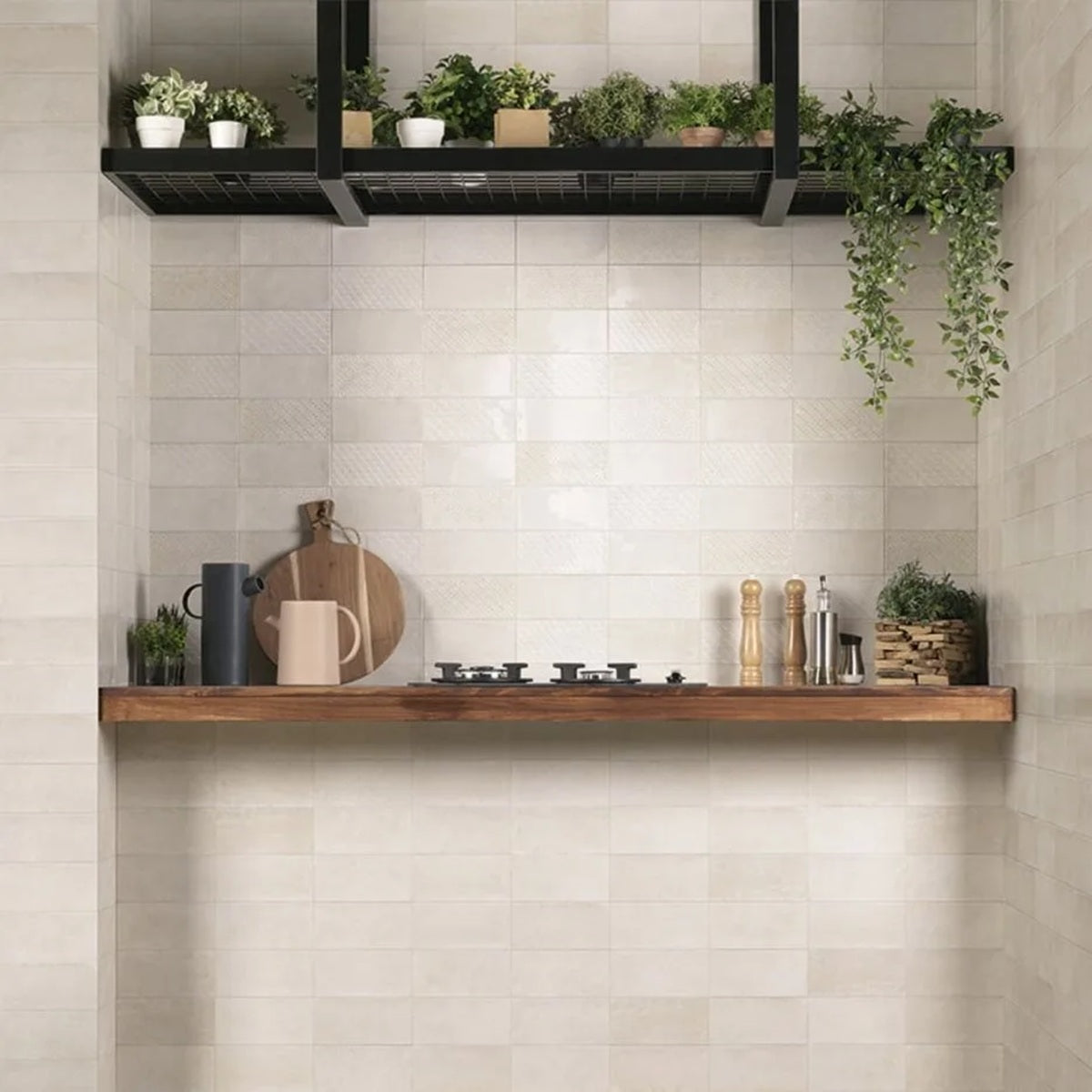 Carrelage Effet Zellige Camden Decor Bianco 10x20 cm de Mainzu