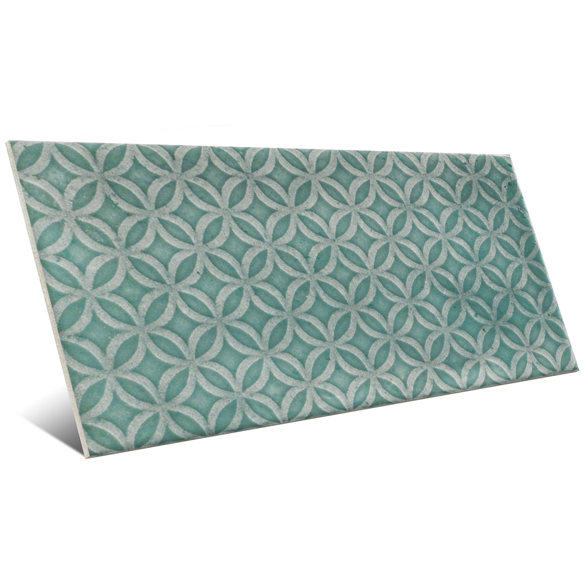 Carrelage Effet Zellige Camden Decor Emerald 10x20 cm de Mainzu