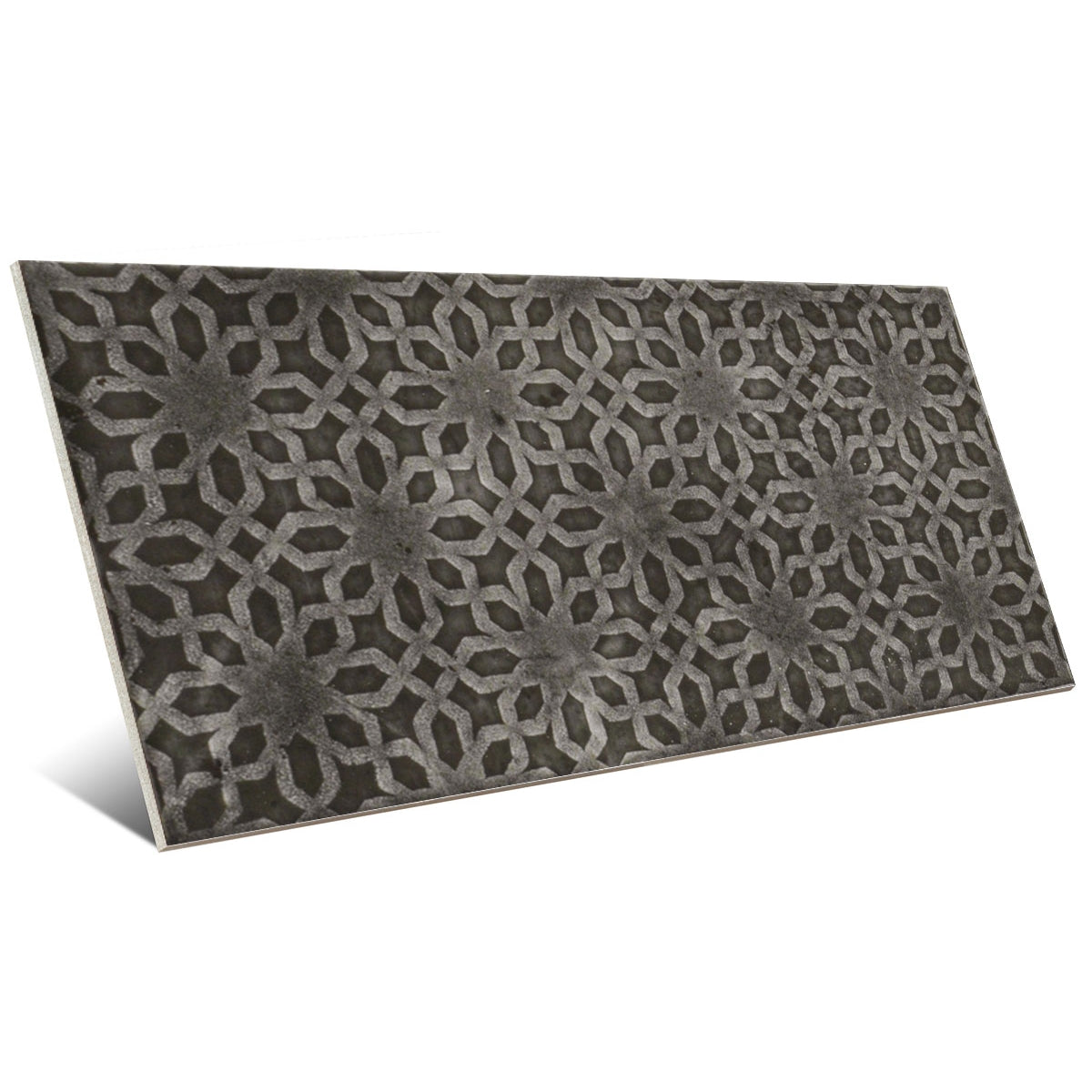 Carrelage Effet Zellige Camden Decor Nero 10x20 cm de Mainzu
