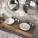 Carrelage Effet Zellige Camden Grey 10x20 cm de Mainzu10x20 cm Boite 1 m²