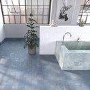 Carrelage Effet zellige Greenland Antidérapant 14,7x14,7 cm de DuneBoite de 0,951 m2 / Greenland Cobalt Antidérapant