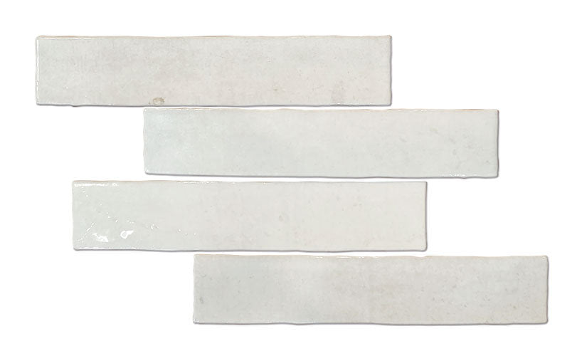 Carrelage Effet Zellige Kaizen Snow 5x25 cm