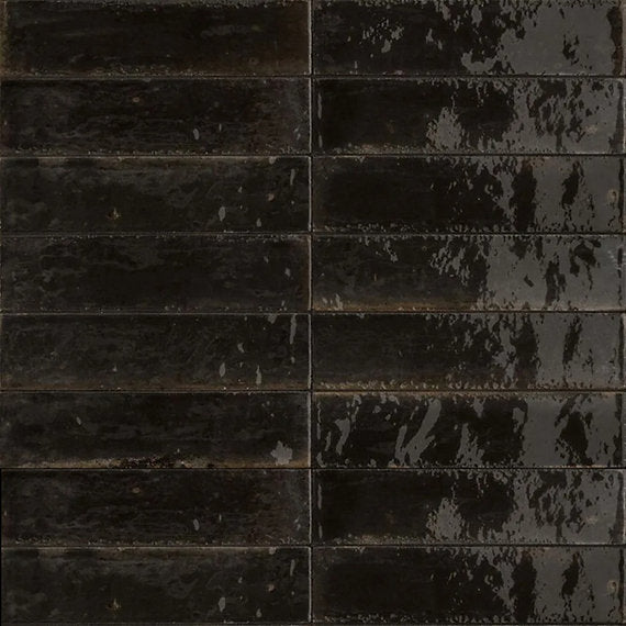 Echantillon Carrelage Effet Zellige Lume 6x24 cm (4 coloris)Black