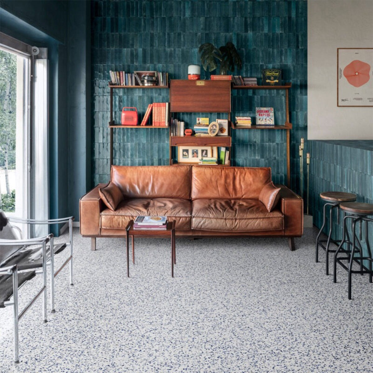Carrelage Effet Zellige Lume Blue 6x24 cm de Marazzi