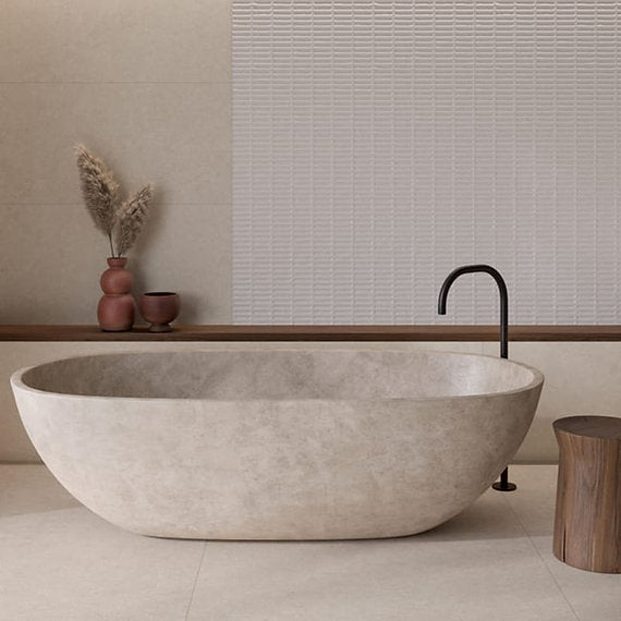 Carrelage Effet Zellige Monet White 31,6x60 cm de Ecoceramic