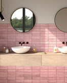 Carrelage Effet Zellige Nexti Pink Brillant 31,6x60 cm de EcoceramicBoite 1.52m²