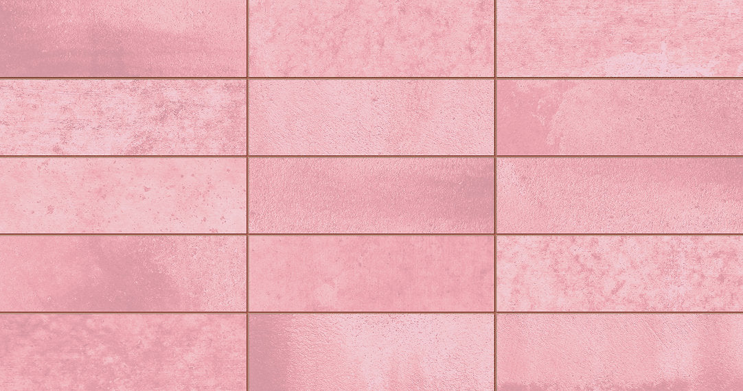 Carrelage Effet Zellige Nexti Pink Brillant 31,6x60 cm de Ecoceramic