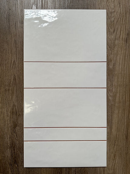 Carrelage Effet Zellige Kian White 31,6x60 cm de Ecoceramic