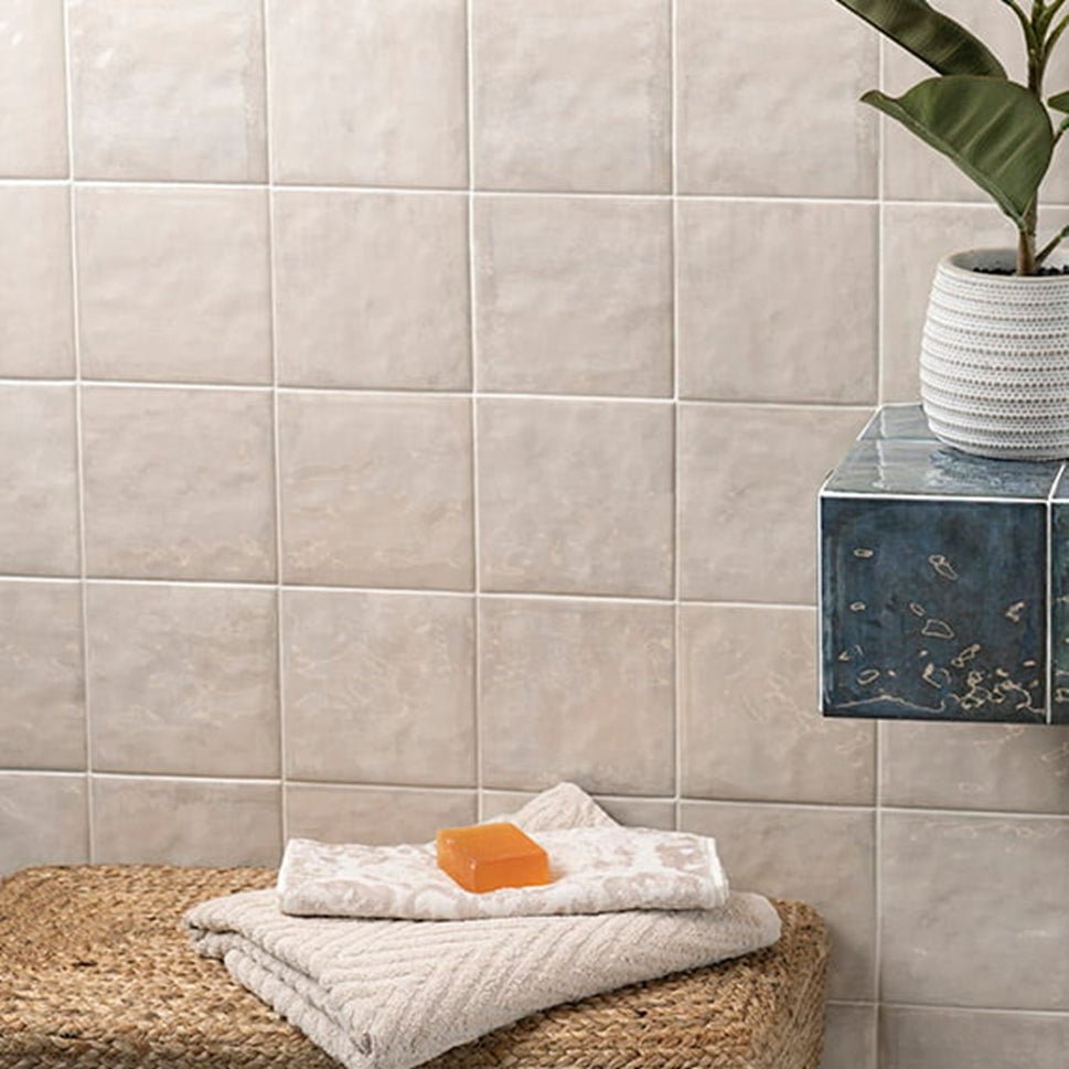 Carrelage Effet Zellige Mahon Blanco 15x15 cm de Mainzu