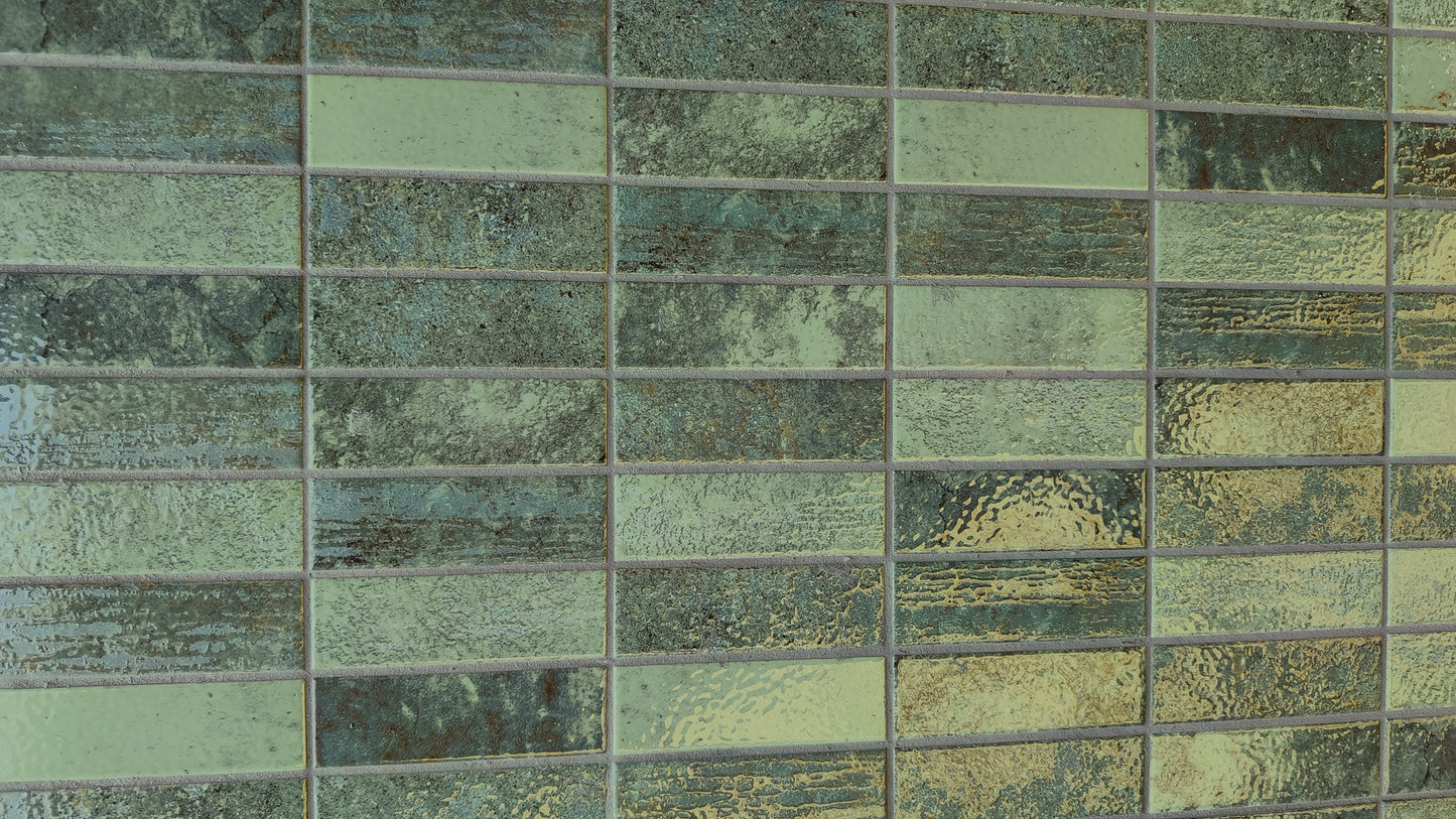 Carrelage Effet Zellige Terraluz Verde 14,7x14,7 cm de Dune