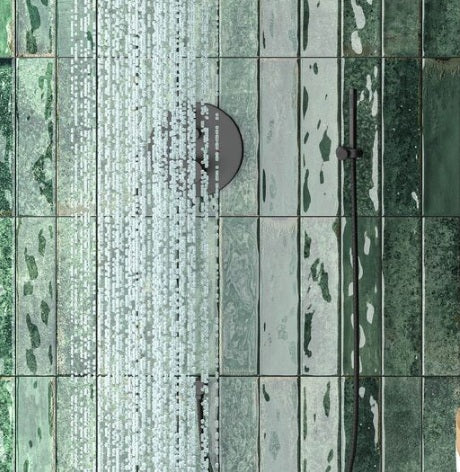 Carrelage Effet Zellige Asly Green 7,5x30 cm de Ecoceramic