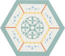 Carrelage Hexagonal Boom Dec 3 14x16 cm de Cevica14x16 cm Boite de 0.402 m² / Boom Dec 3