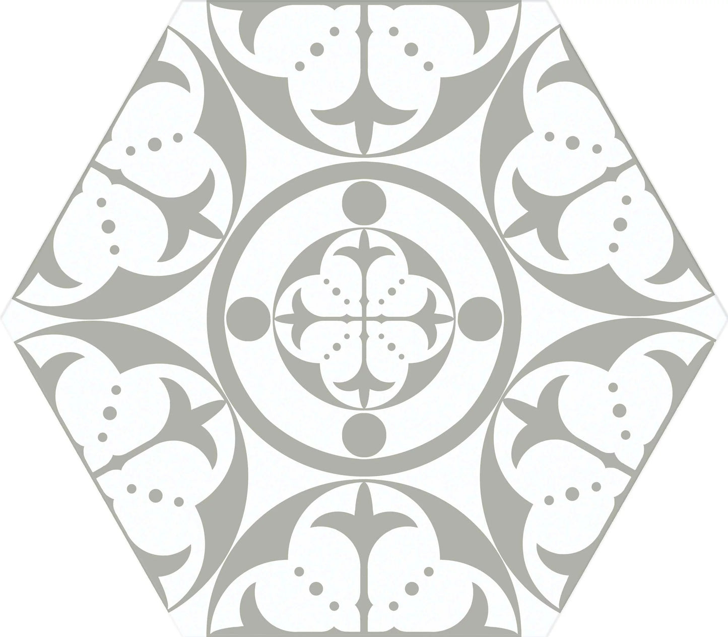 Carrelage Hexagonal Carnaby Grey 28,5x33 cm de Realonda