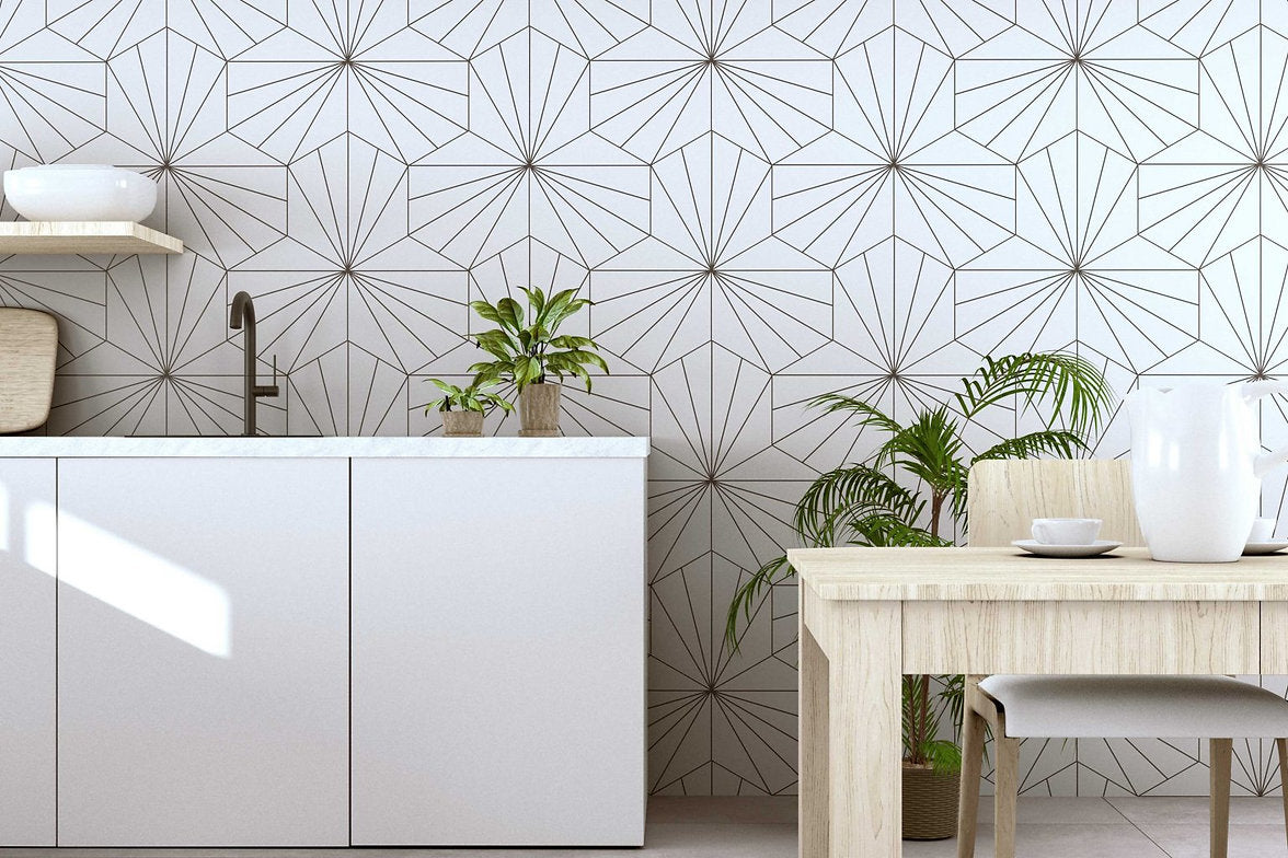 Carrelage Effet Carreau de Ciment Hexagonal Venus 28,5x33 cm de Realonda