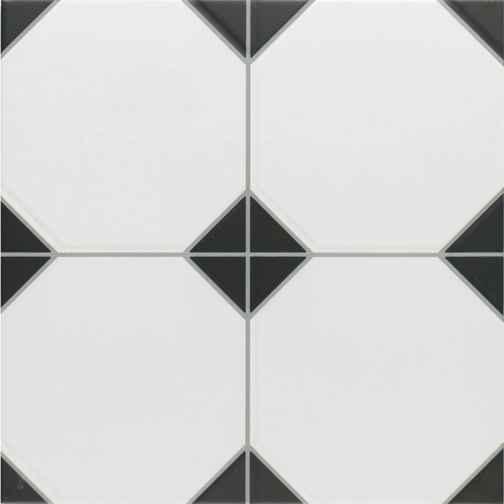 Carrelage Imitation Cabochon Canterbury Black 33x33 cm de Realonda