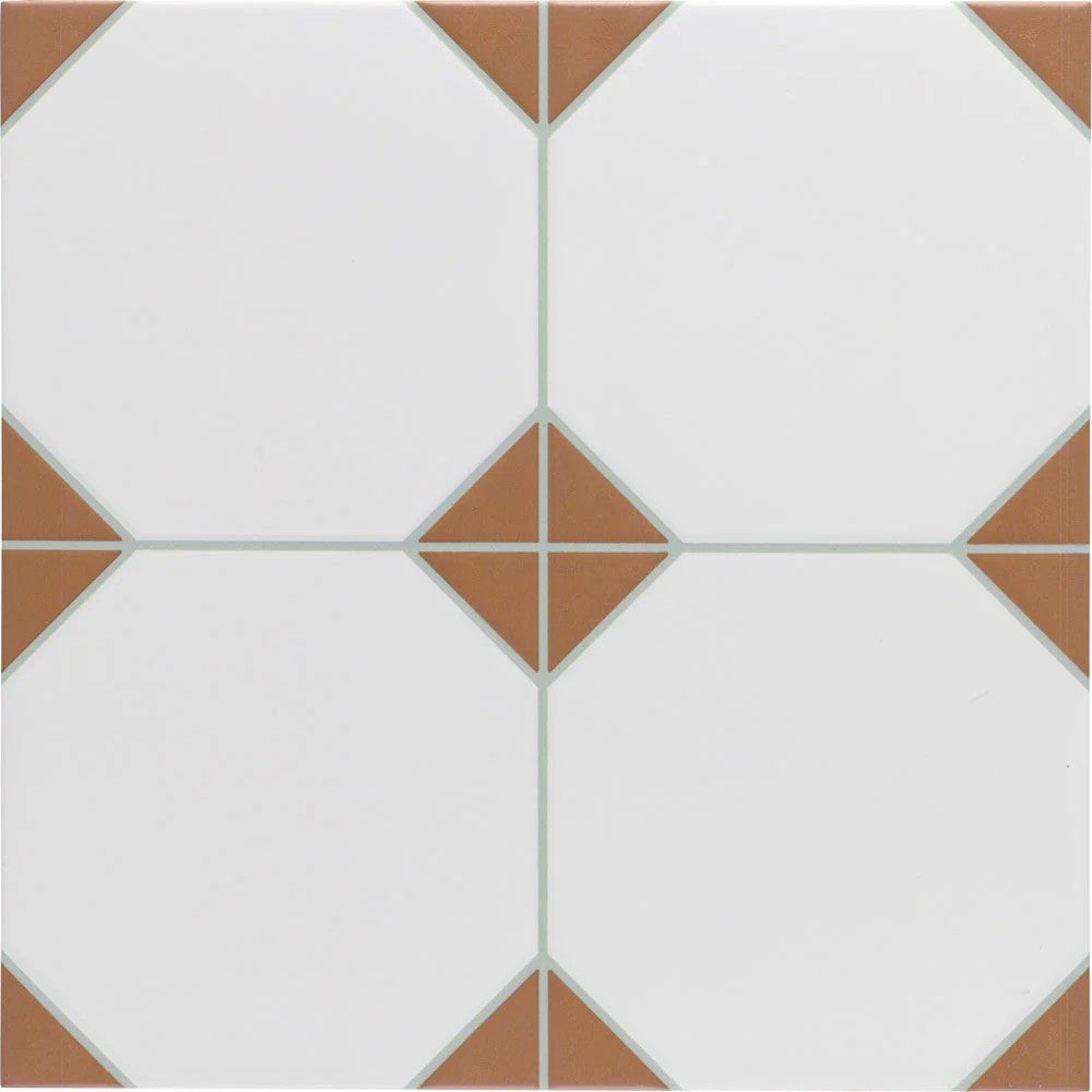 Carrelage Imitation Cabochon Canterbury Terra 33x33 cm de Realonda
