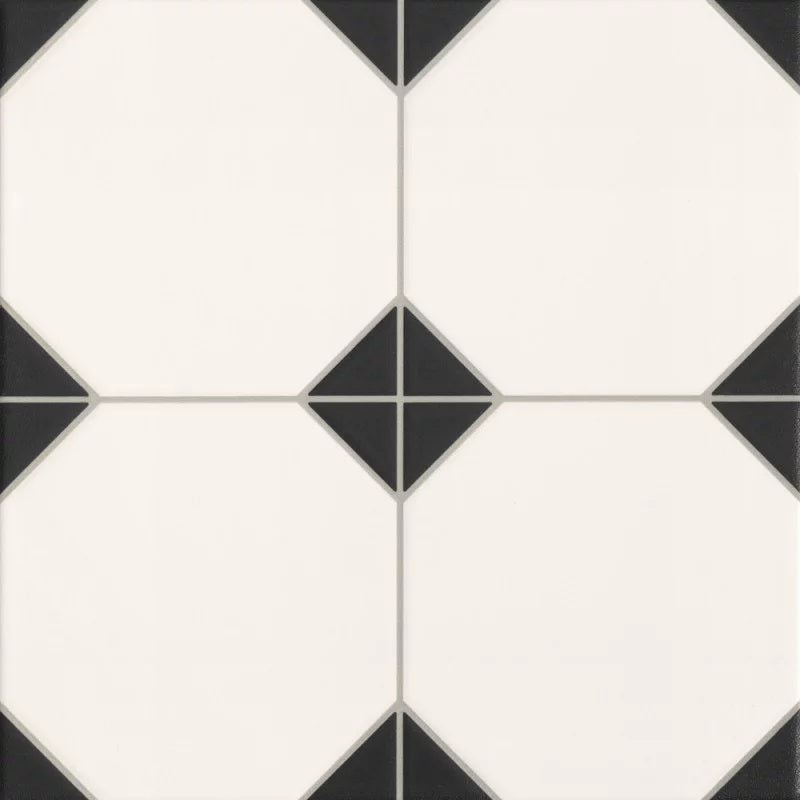 Carrelage Imitation Cabochon Oxford Negro 33x33 cm de Realonda