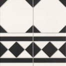 Carrelage Imitation Cabochon Oxford Negro 33x33 cm de Realonda33x33 cm  Boite 1 m² / Oxford Negro Cenefa
