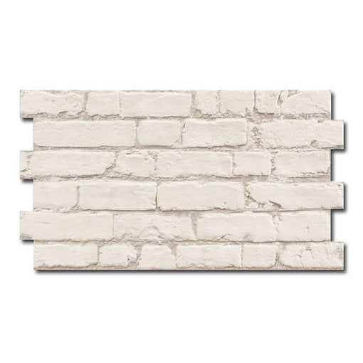 Carrelage Parement effet Brique Pierre Mural Manhattan Blanco 31x56 cm de Realonda