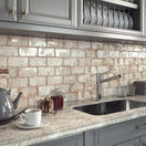 Faience Murale Effet Zellige Biarritz Beige 7,5x15 cm de Mainzu7.5x15 cm Boite 0.50 m²