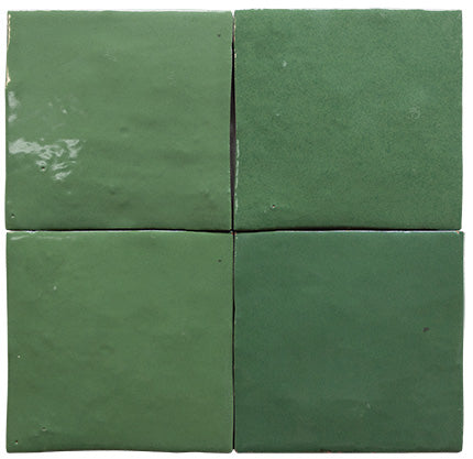 Faience Murale Zelij Verde Botella 10x10 cm  de Cevica