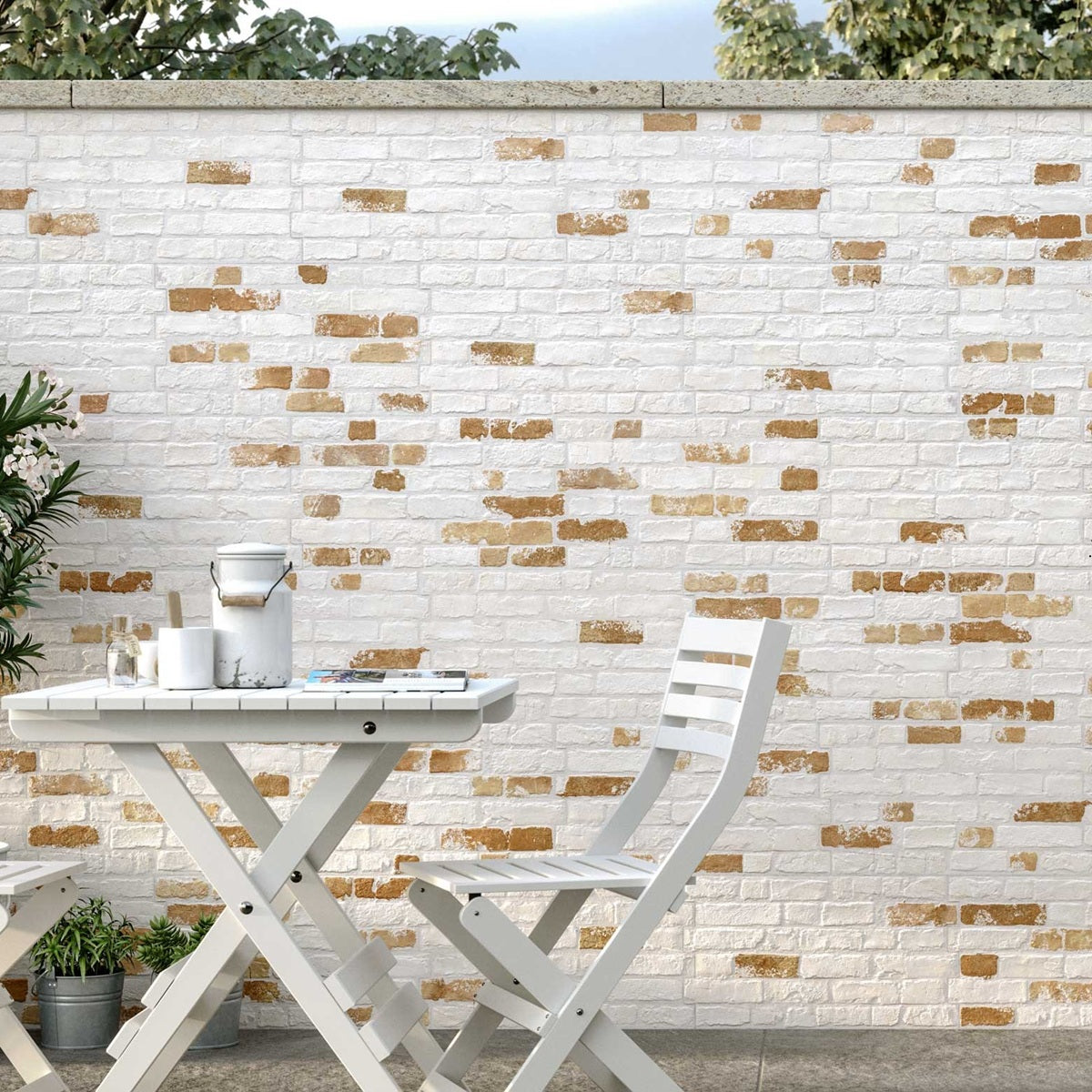 Carrelage Parement Mural Effet Pierre Brique Manhattan Old 31x56 cm de Realonda
