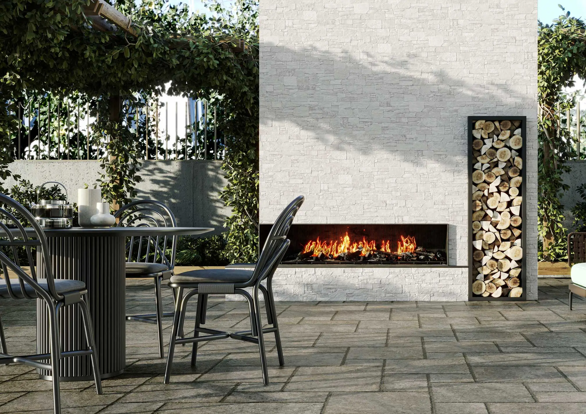 Carrelage Parement Mural Pierre Effet Brique Stones 31x56 cm de Realonda