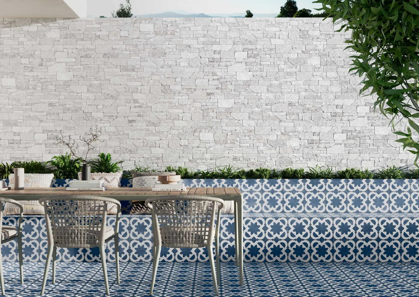 Carrelage Parement Mural Pierre Effet Brique Stones 31x56 cm de Realonda