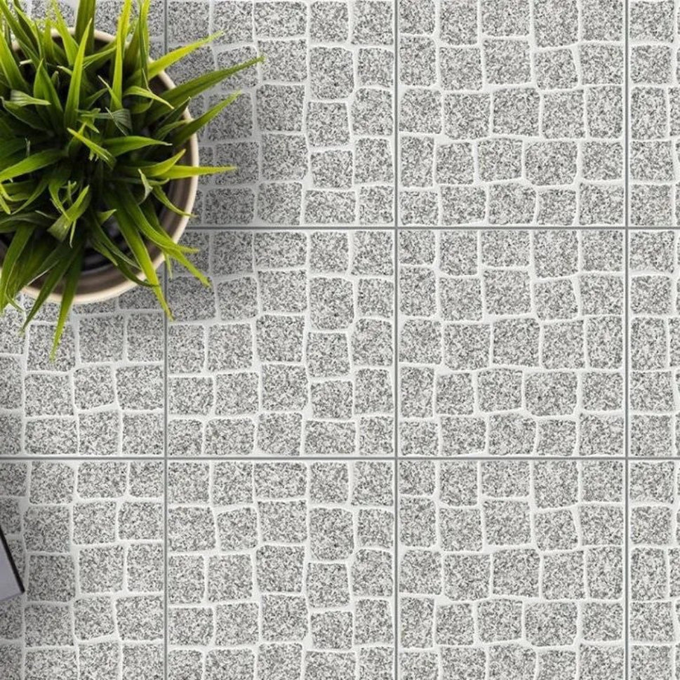 Carrelage Terrasse Effet Pierre Pave Alijo Gris 33,5 x 33,5 cm