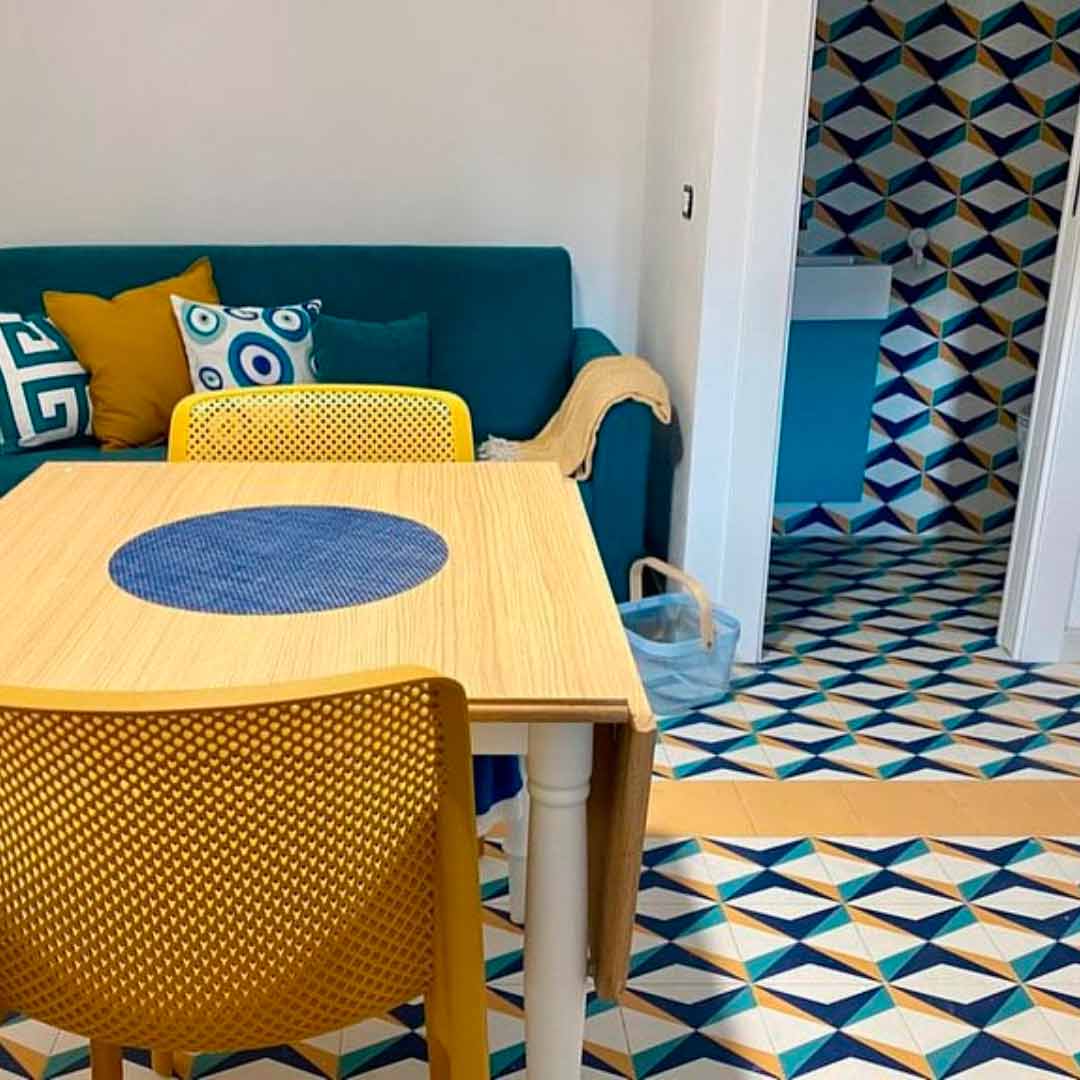 Carrelage Effet Carreau de Ciment Mykonos 20x20 cm de Dune