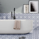 Carrelage Effet Carreau De Ciment Pre Hampton Blue 45x45 cm de Prissmacer45x45 cm Boite de 1.22 m²