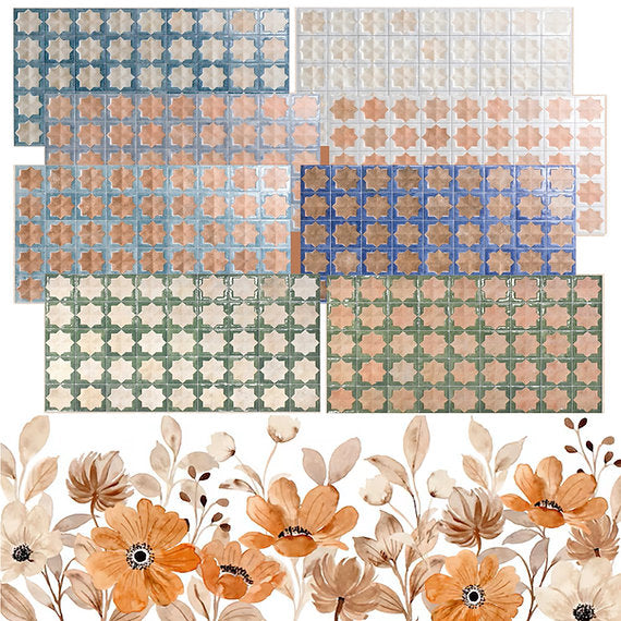 Echantillon Carrelage Decor Mural Relief Tetuan ( 8 coloris)