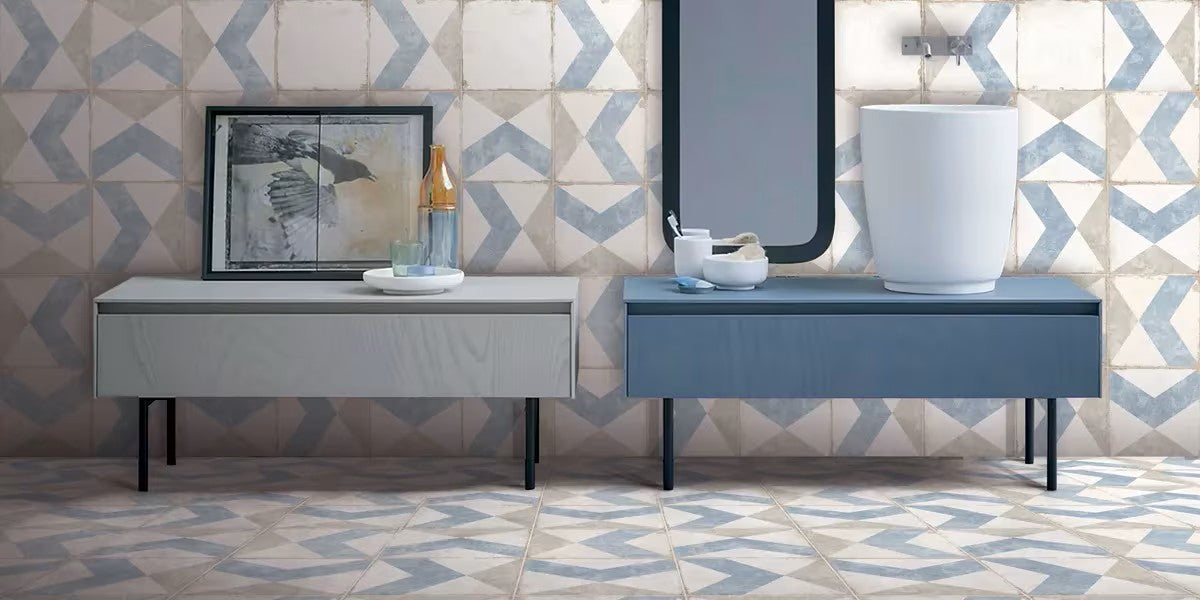 Carrelage Effet Carreau Ciment Grafton Parnel 20x20 cm de Nanda Tiles