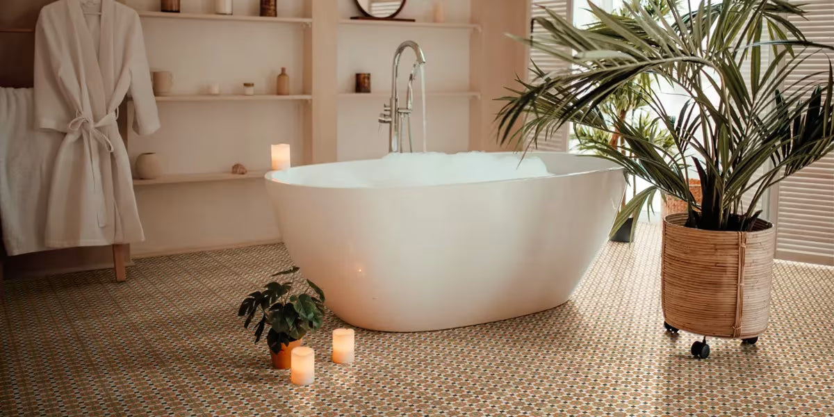 Carrelage Effet Carreau de Ciment Alhambra Tessina 20x20 cm de Nanda Tiles