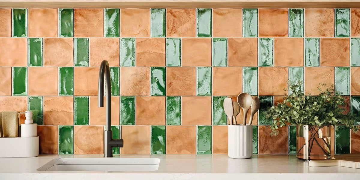 Carrelage Sol et mur Portofino Terra Emerald 15x45 cm de Realonda