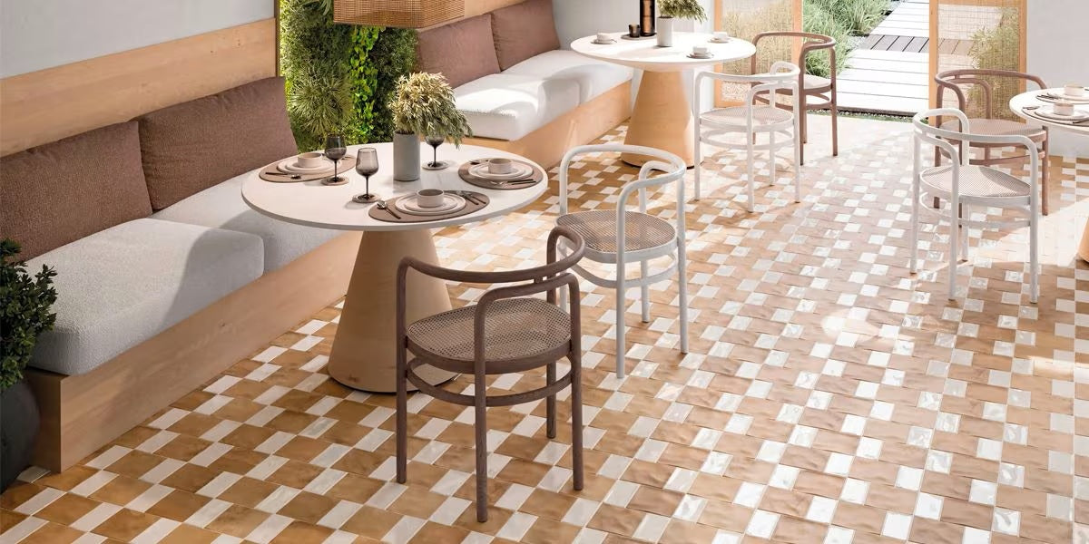 Carrelage Sol et mur Portofino Terra White 15x45 cm de Realonda