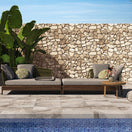 Carrelage Terrasse et Piscine Effet Pierre Hekla Thunder de Ecoceramic30.3x61.3 cm Boite 1.30 m²