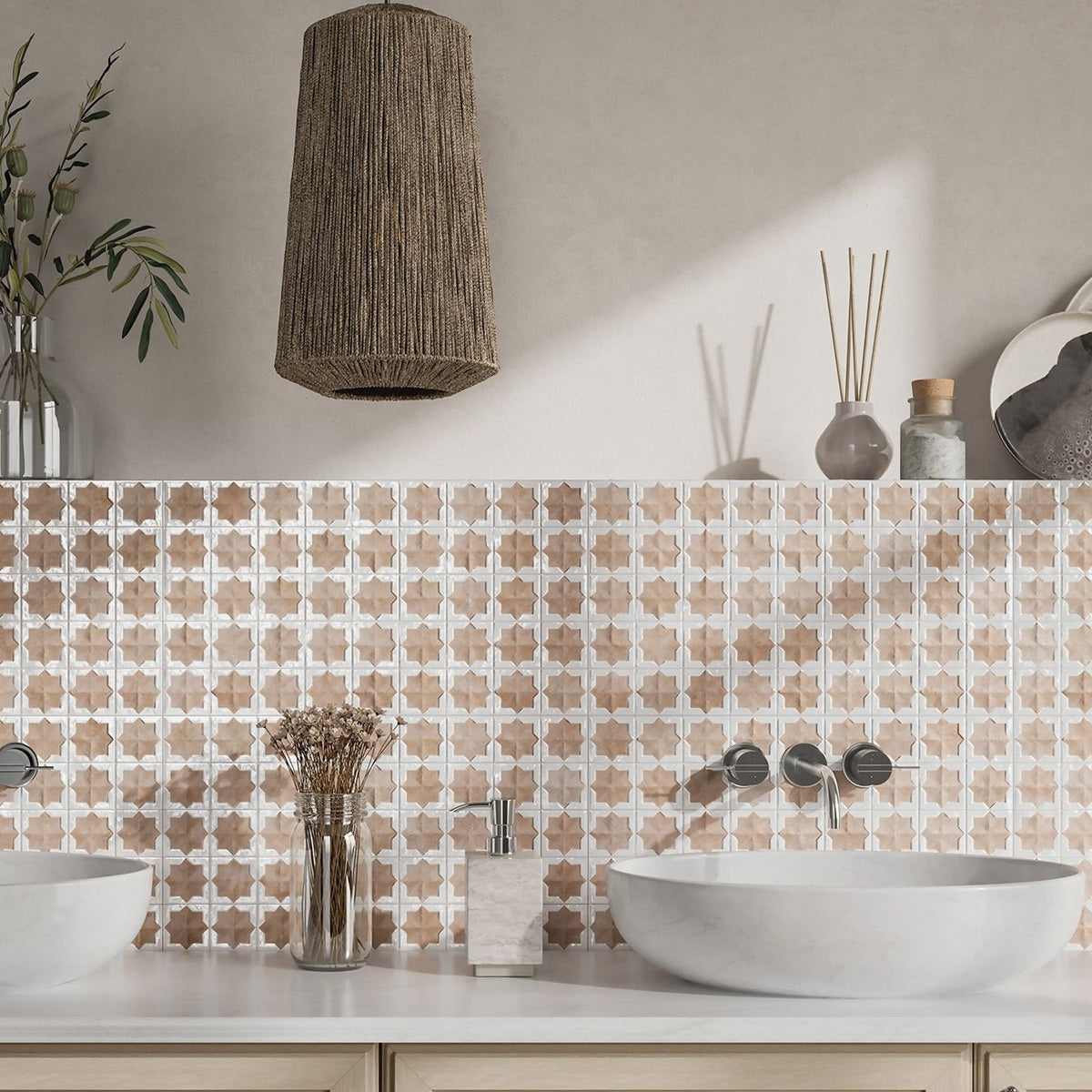 Carrelage Mural Decor Tetuan Cotto White 31x56 cm de Realonda