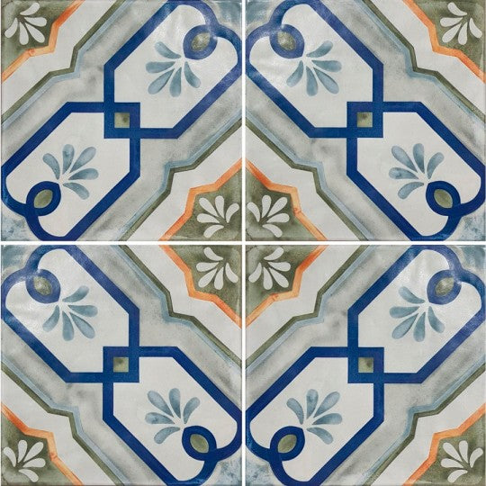 Carrelage Effet Carreaux de ciment Veranda Maresa 15x15 cm de Nanda Tiles