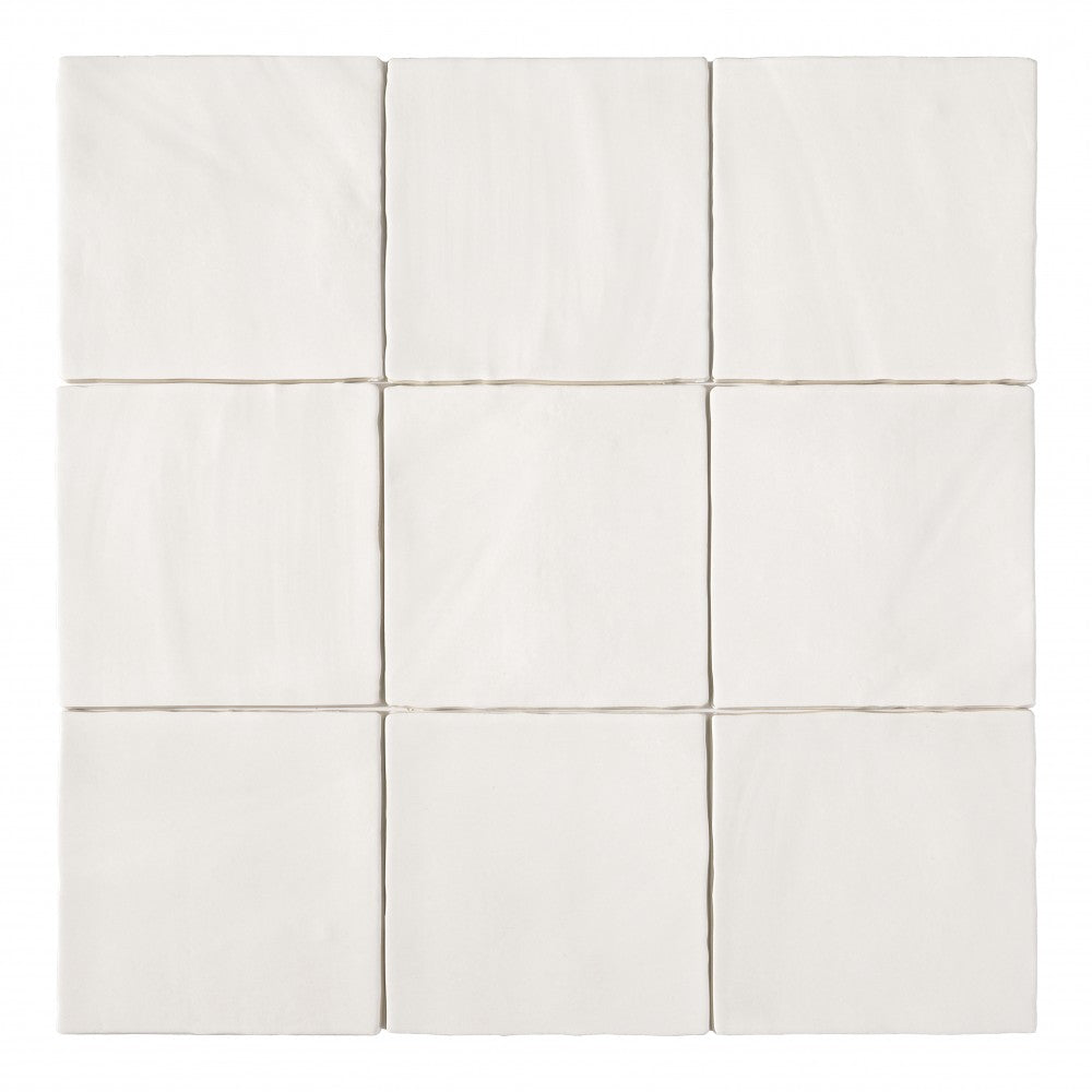 Carrelage Effet Zellige Mat Tabarca Blanco Mat 15x15 cm de Dune